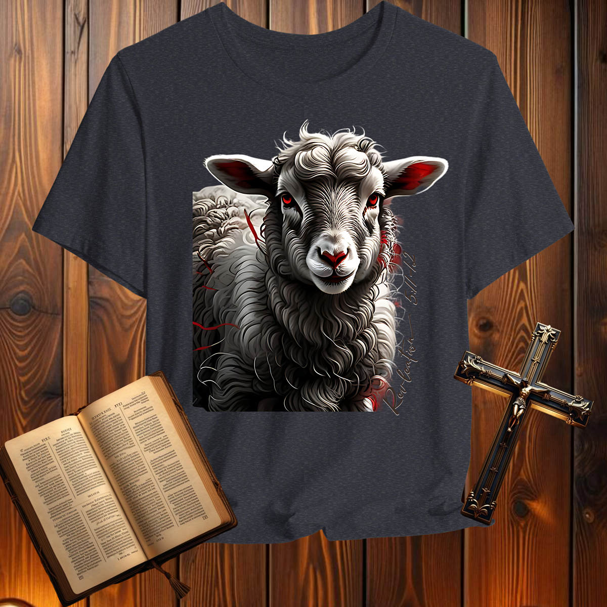 Lamb Revelation 5:11-12 - T-Shirt