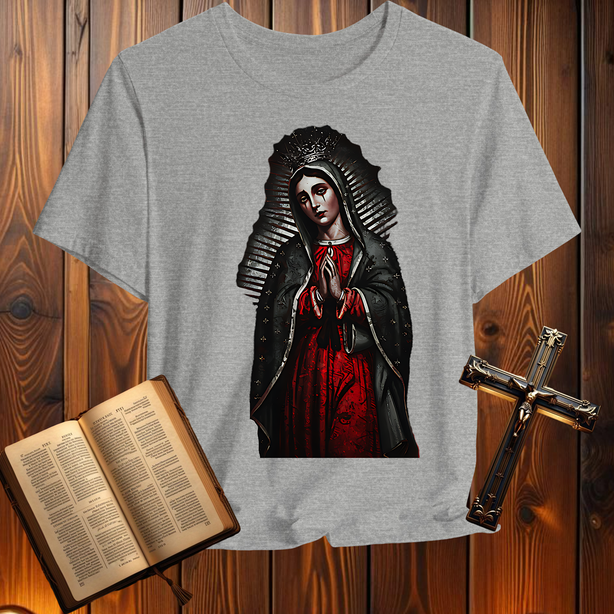 Virgin Mary Revelation 12:1-5 - T-Shirt