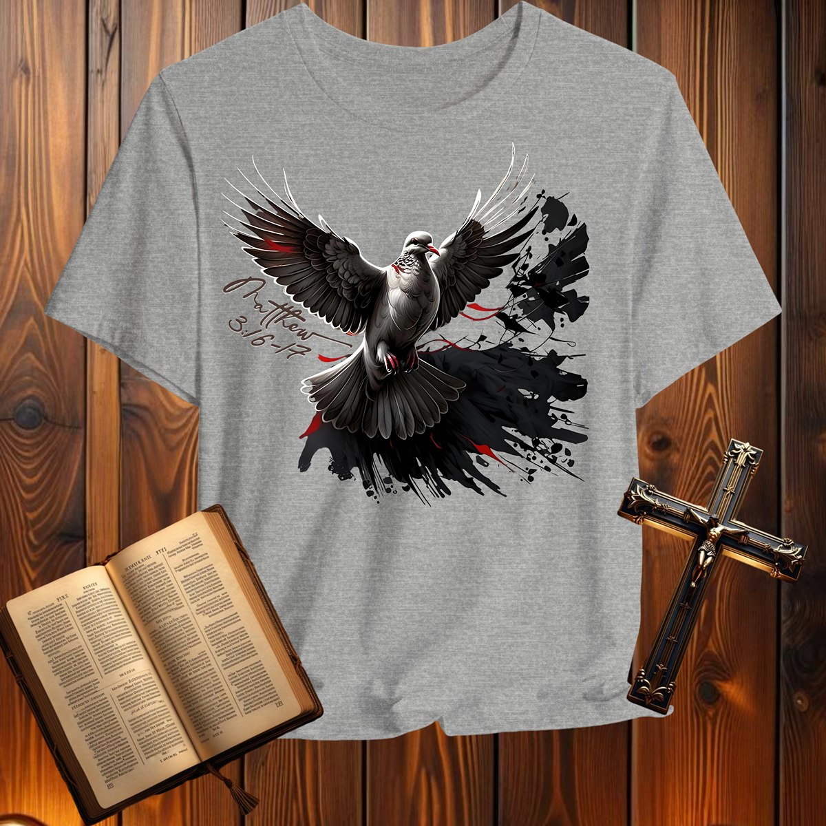 Dove Matthew 3:16-17 - T-Shirt
