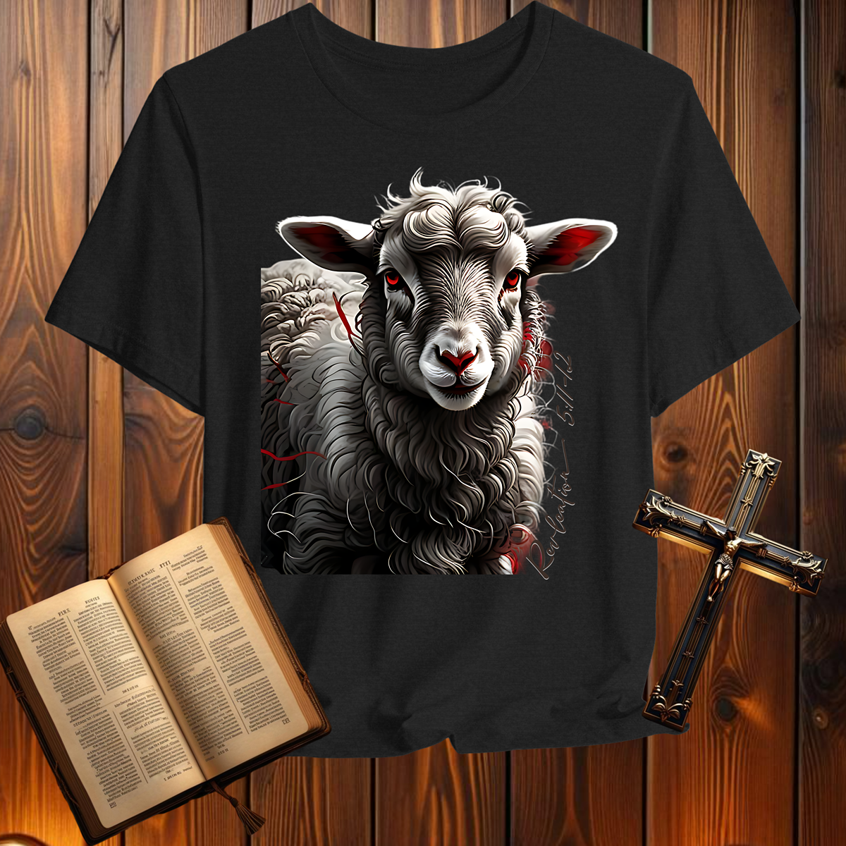 Lamb Revelation 5:11-12 - T-Shirt