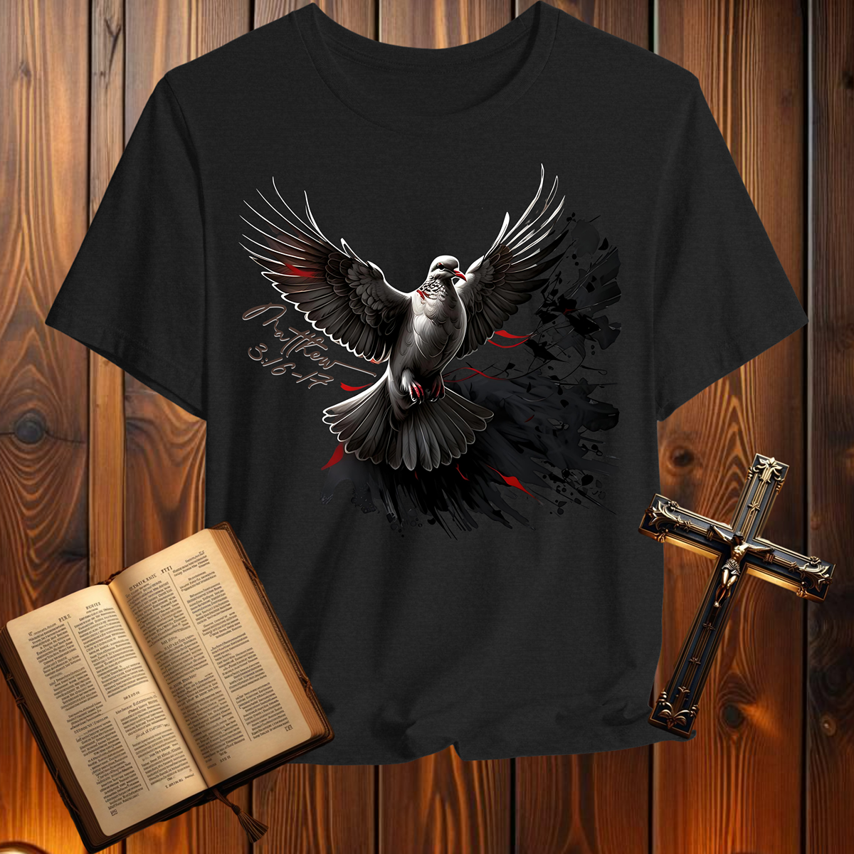 Dove Matthew 3:16-17 - T-Shirt