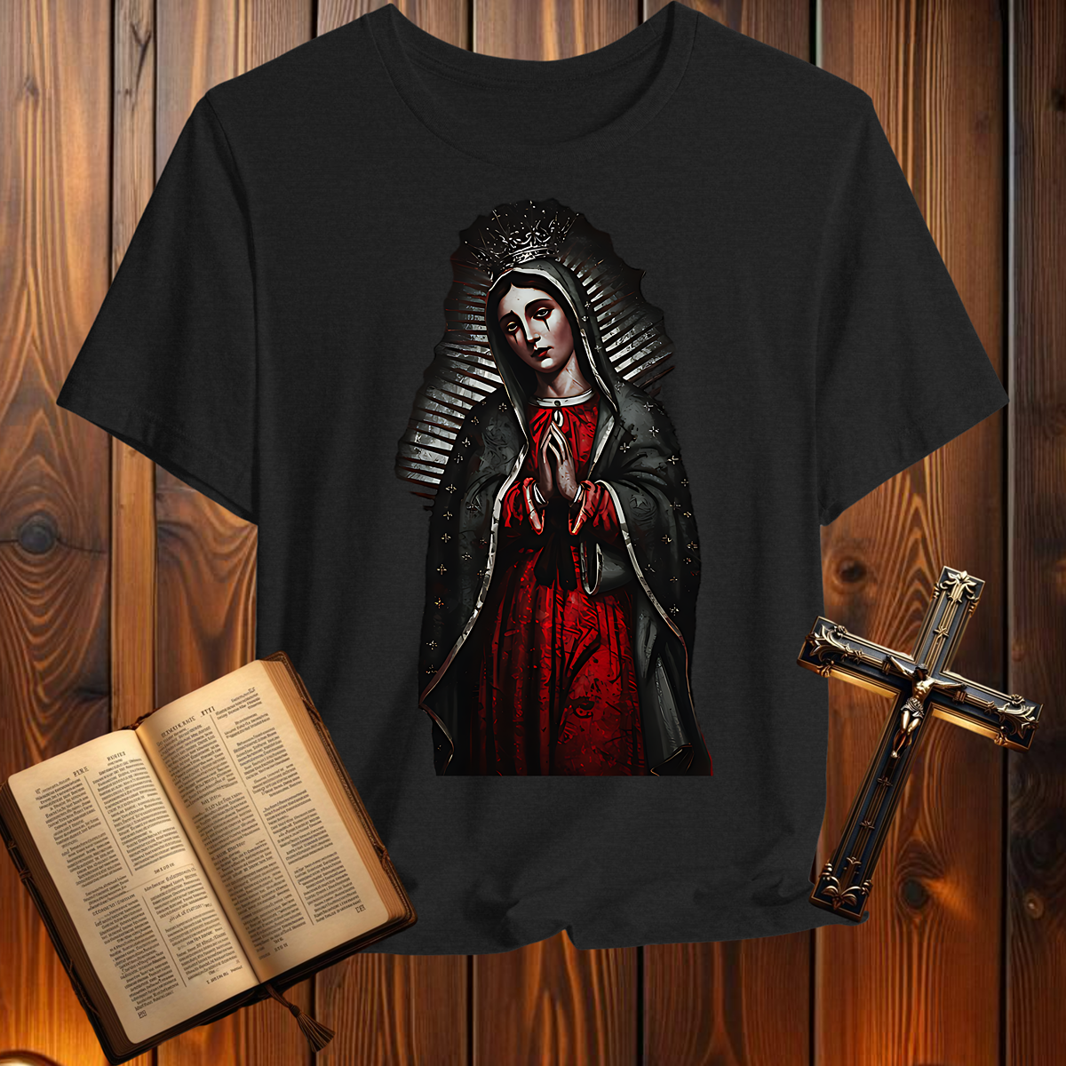Virgin Mary Revelation 12:1-5 - T-Shirt