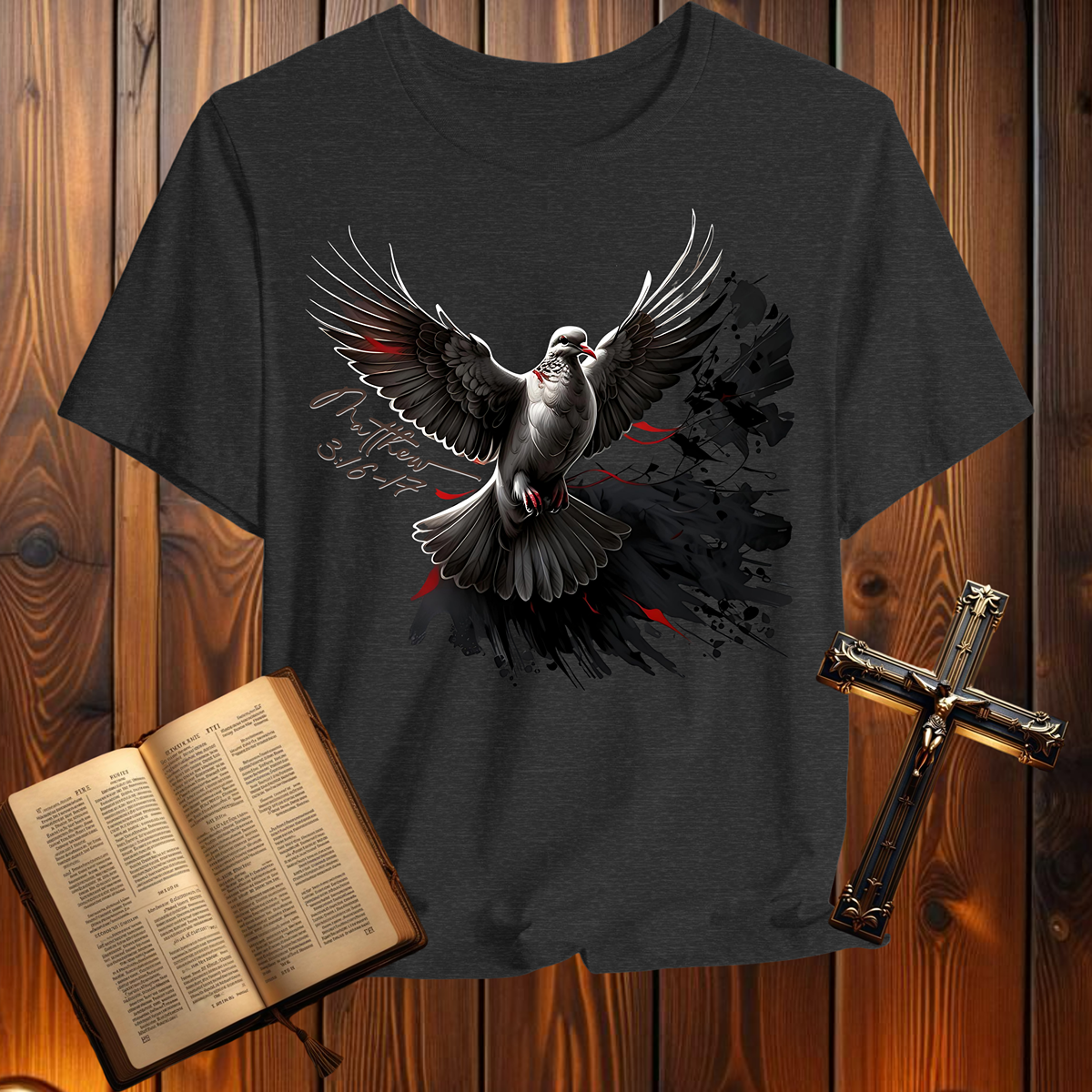Dove Matthew 3:16-17 - T-Shirt