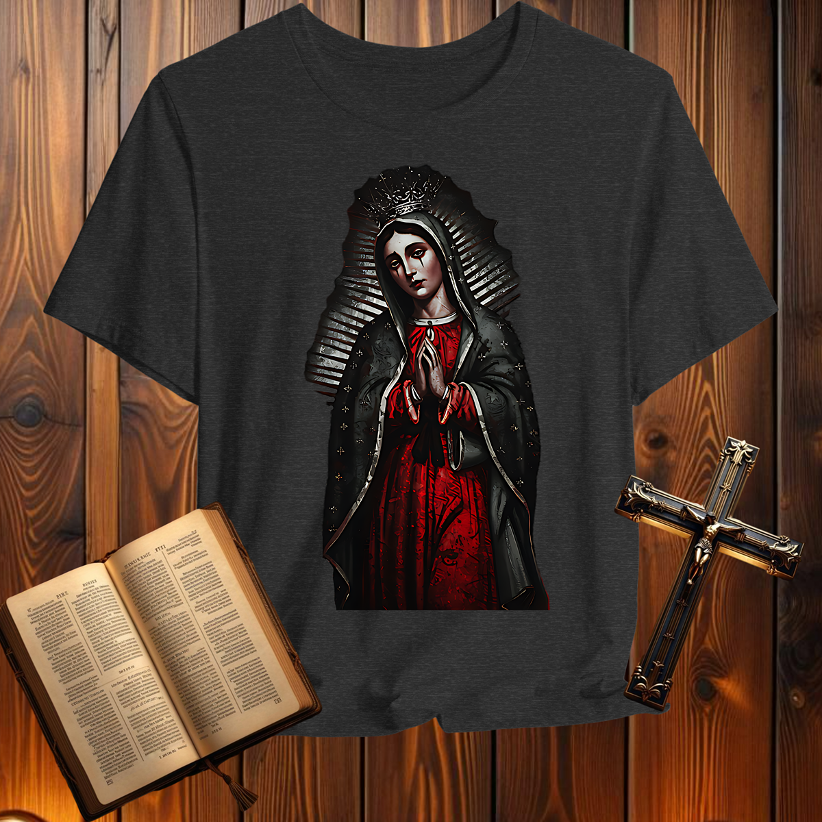 Virgin Mary Revelation 12:1-5 - T-Shirt