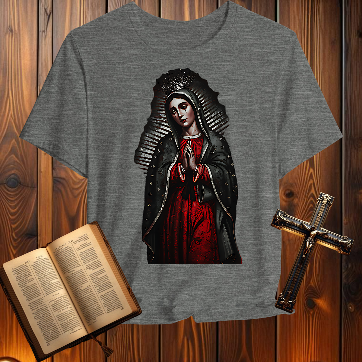 Virgin Mary Revelation 12:1-5 - T-Shirt