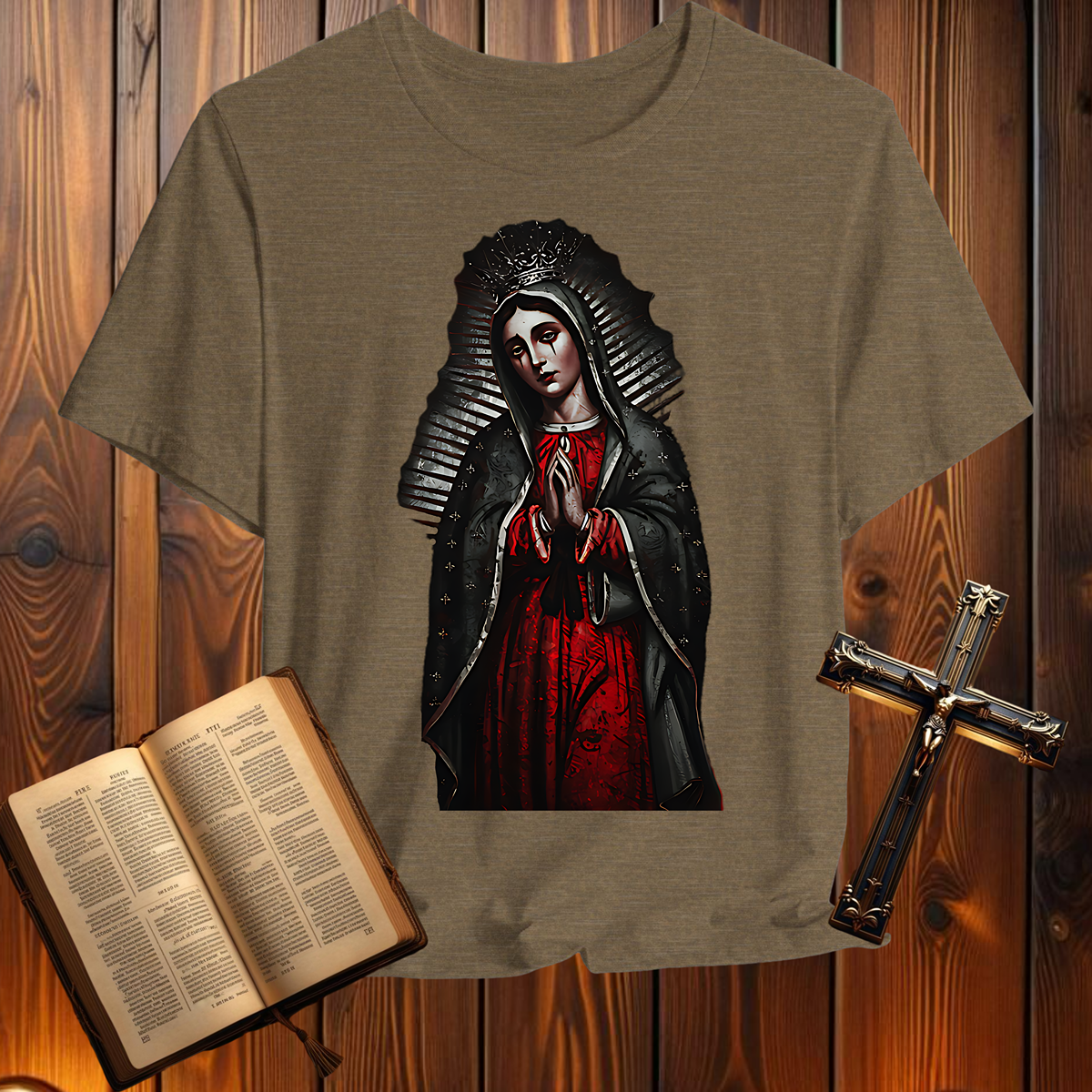 Virgin Mary Revelation 12:1-5 - T-Shirt