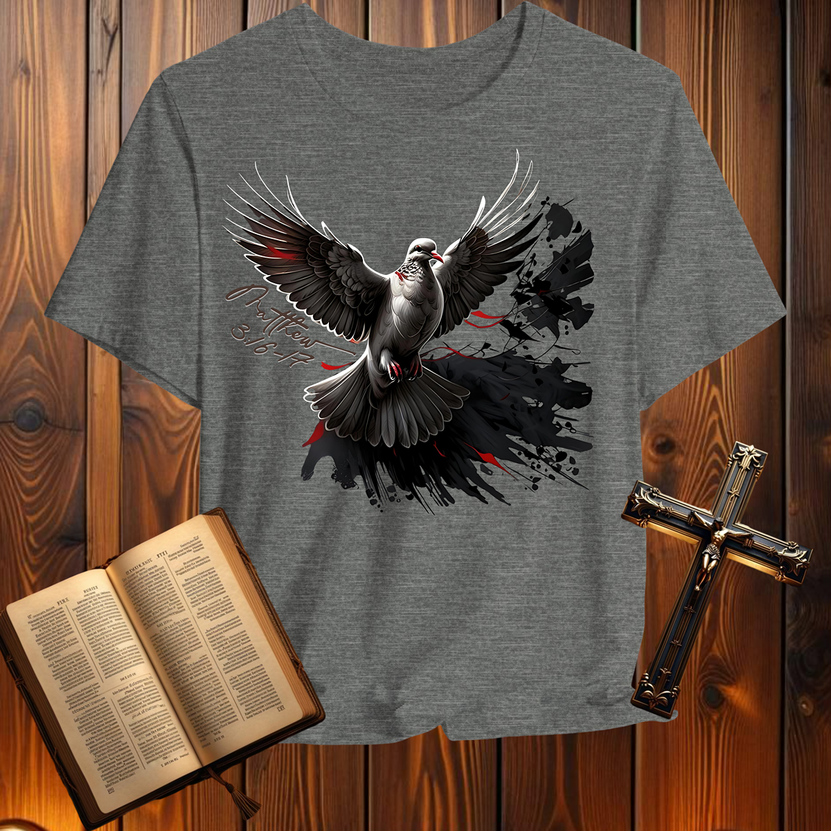 Dove Matthew 3:16-17 - T-Shirt